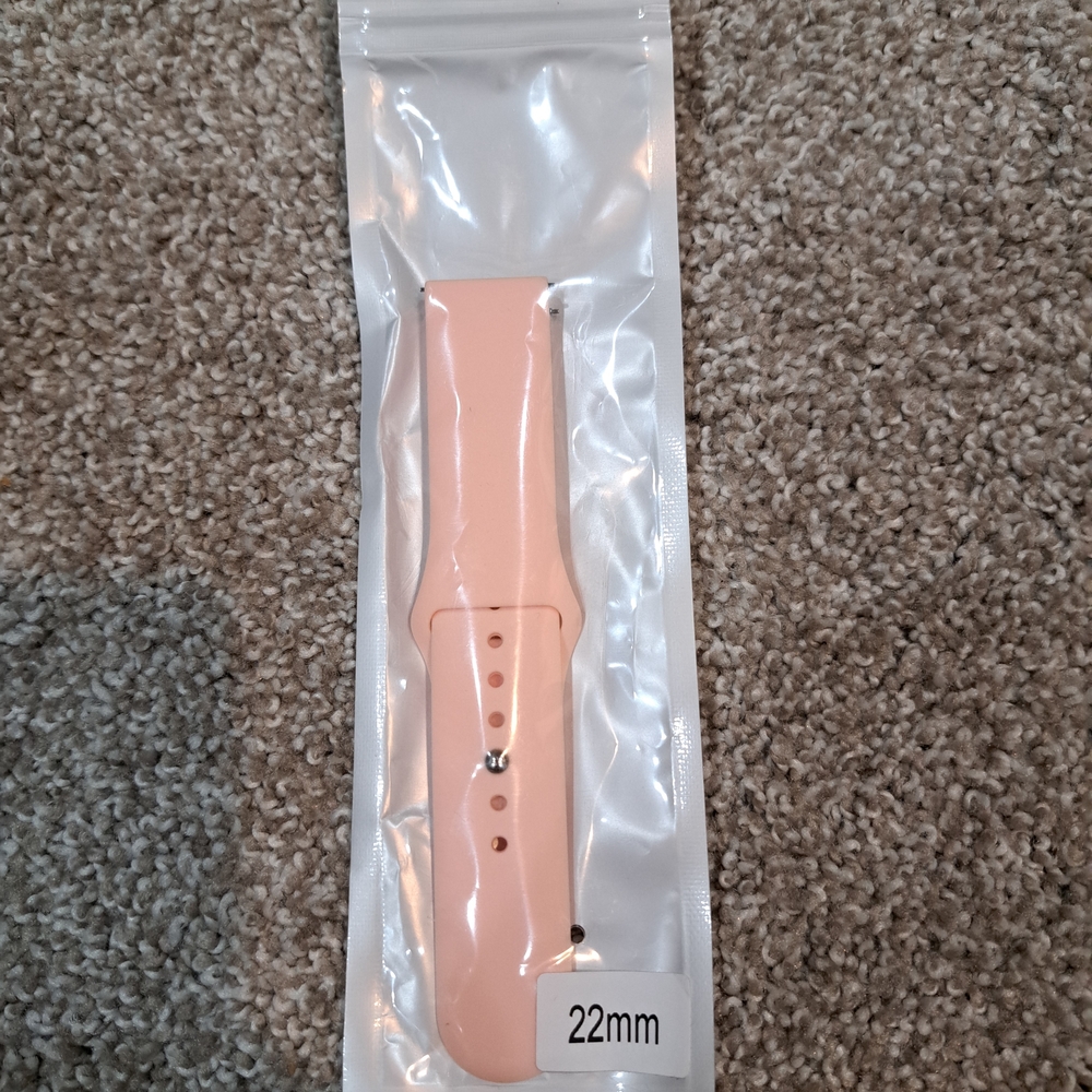 Peach silicone watch band For Android